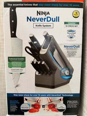 Ninja NeverDull Knife System - Black and Silver